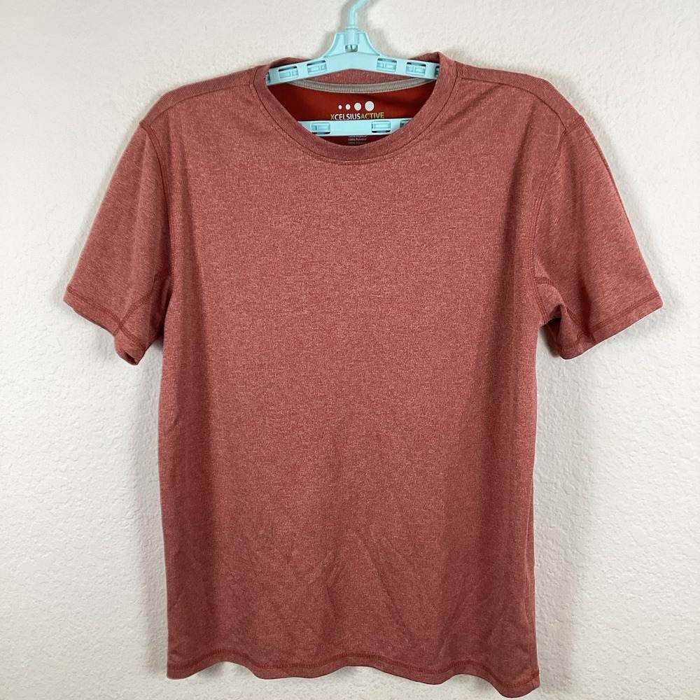 XCELSIUS ACTIVE Mens T Shirt Sz M Medium Short Sleeve Crew Neck Solid Excellent